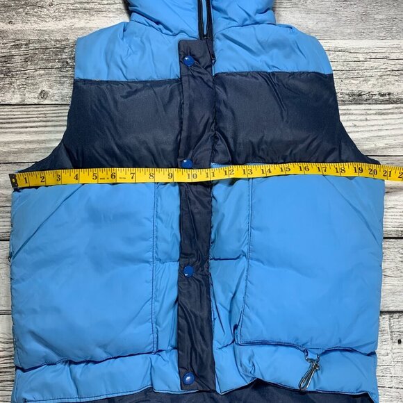 Vintage 90s Y2K Down Full Zip Snap Mock Neck Puffer Vest - Picture 6 of 9